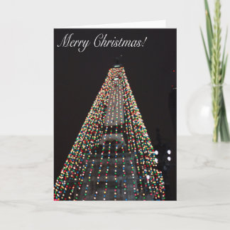 Cercle d'Indianapolis de carte de Noël de lumières