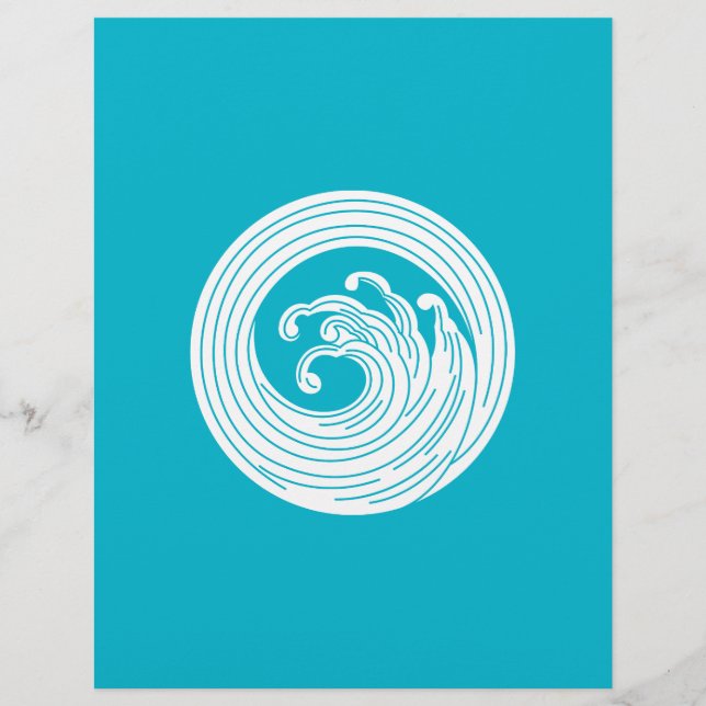 Cercle d'onde en forme de tourbillon (Devant)