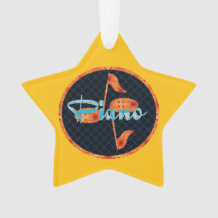 Cercle Motif Piano Notes