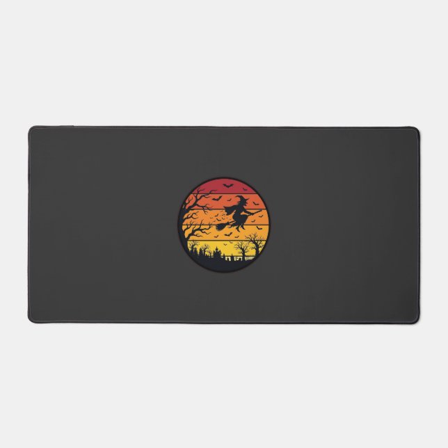 Cercle Rétro de Silhouette de Sorcière de Coucher  (Recto)