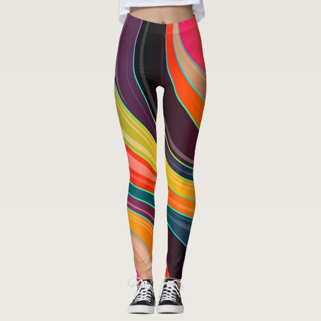 cercle tourbillonner leggings abstraits (Devant)