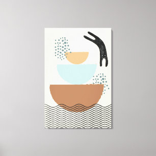 Cercles Abstraits Cat 1 Toile Impression