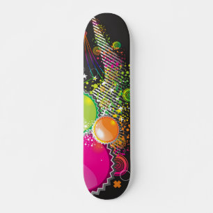 Cercles Abstraits colorés Skateboard