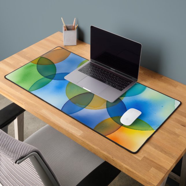 Cercles Abstraits Géométriques Modernes Superposés (Bureau 2)