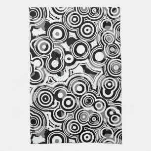 Cercles abstraits serviette de cuisine