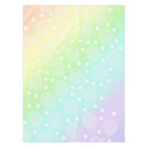 Cercles arc-en-ciel pastel en cercles Nappes