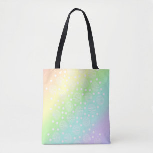 Cercles arc-en-ciel Pastel en Sac fourre-tout des