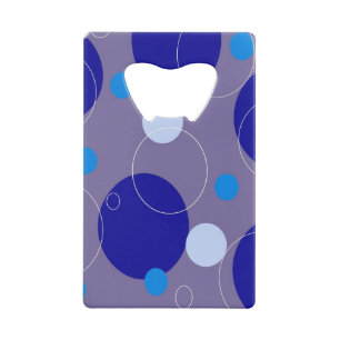 Cercles Bleus Rétro & Ovales Royal Periwinkle Aqua