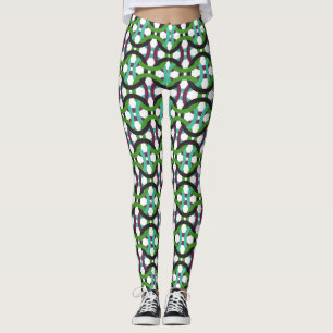 Cercles colorés entrelacs leggings