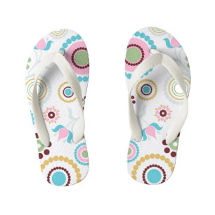 Cercles colorés Les tongs des enfants
