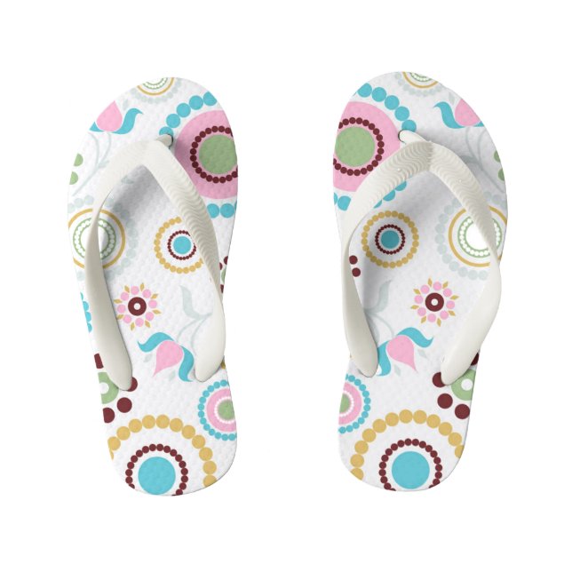 Cercles colorés Les tongs des enfants (Semelle)