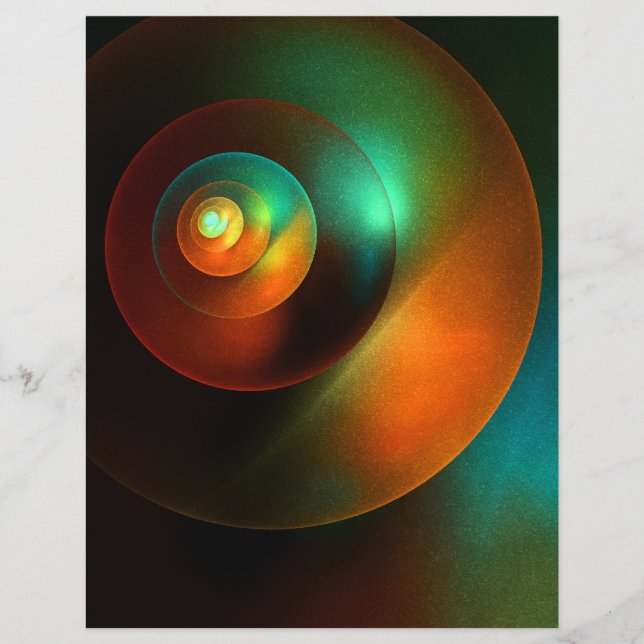 Cercles colorés Motif d'art Abstrait moderne #18 (Devant)