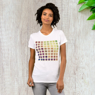 Cercles colorés rétro T-shirt femme