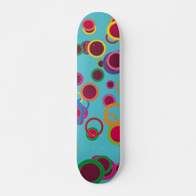 Cercles colorés Skateboard (Devant)