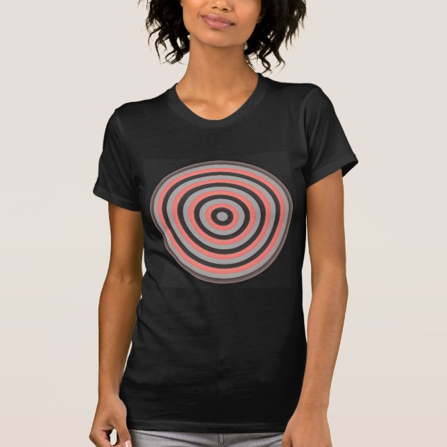Cercles concentrés T-shirt féminin (Devant)