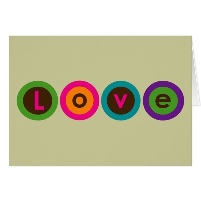 Cercles d'amour - carte (Devant horizontal)