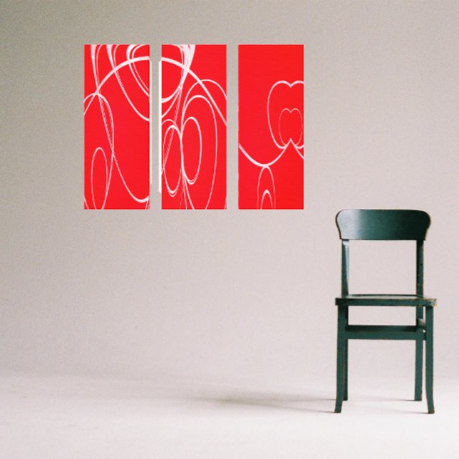 Cercles de danse en toile rouge et blanche (Créateur téléchargé)