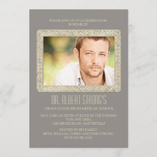 Cercles de lancement Photo Graduation Invitation