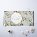 Cercles d'or Eucalyptus Élégante Grande souris ver<br><div class="desc">Cercles d'or Eucalyptus Élégant Vert Grande Souris Bureau Mat</div>