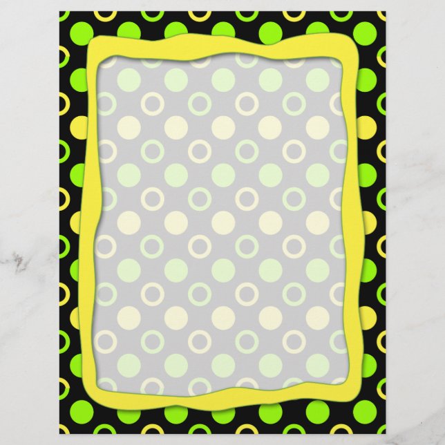 Cercles et Pois de citron et de citron vert par ST (Devant)