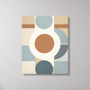 Cercles géométriques Canvas Abstrait Art mural mod
