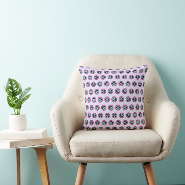 Cercles géométriques Coussin - Couleurs gras et pa (Chaise)