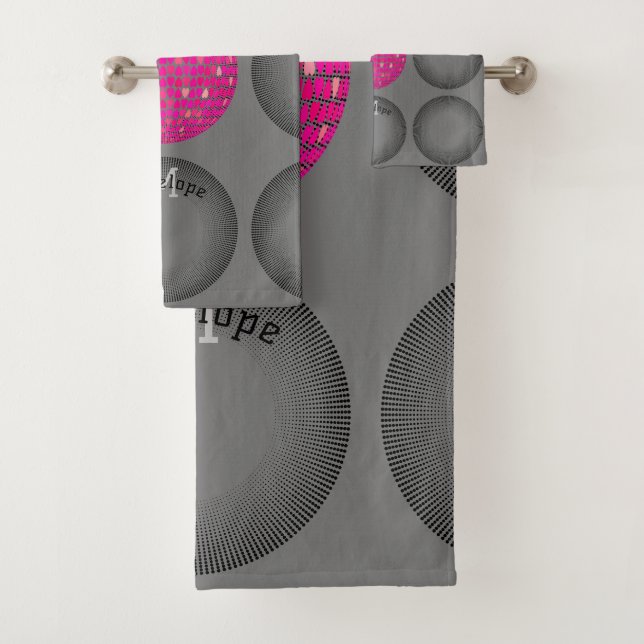 Cercles géométriques Monogramme Cool minimaliste m (En situation)