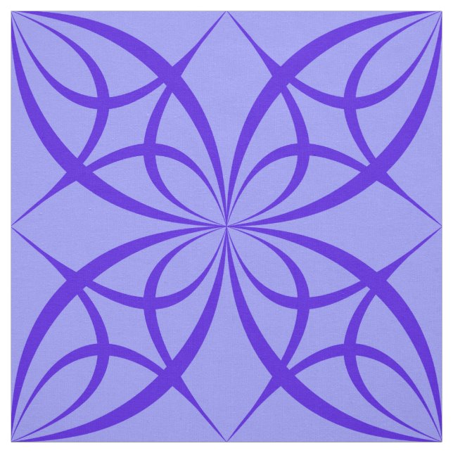 Cercles géométriques violets tissu d'impression (Échantillon)