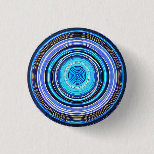 Cercles Hypnotiques Badge Rond 3 Cm