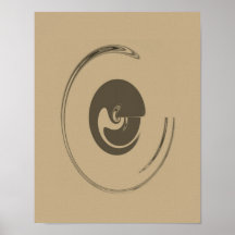 Cercles liquides - Poster (option toile)