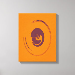 Cercles liquides - Toile enveloppée