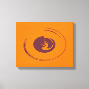 Cercles liquides - Toile enveloppée