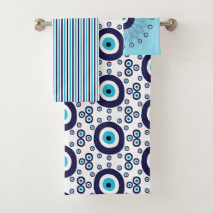 Cercles Mandala bleu méditerranéen