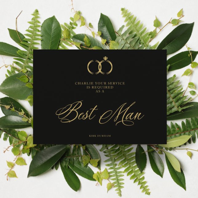 Cercles Mariages minimalistes Best Man Luxe (Créateur téléchargé)