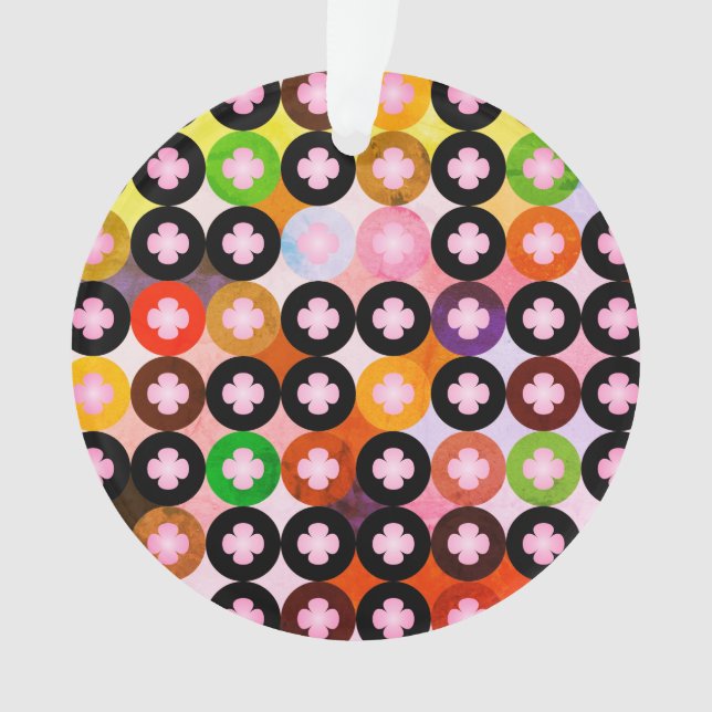 Cercles multicolores cool et Cloches roses (devant)