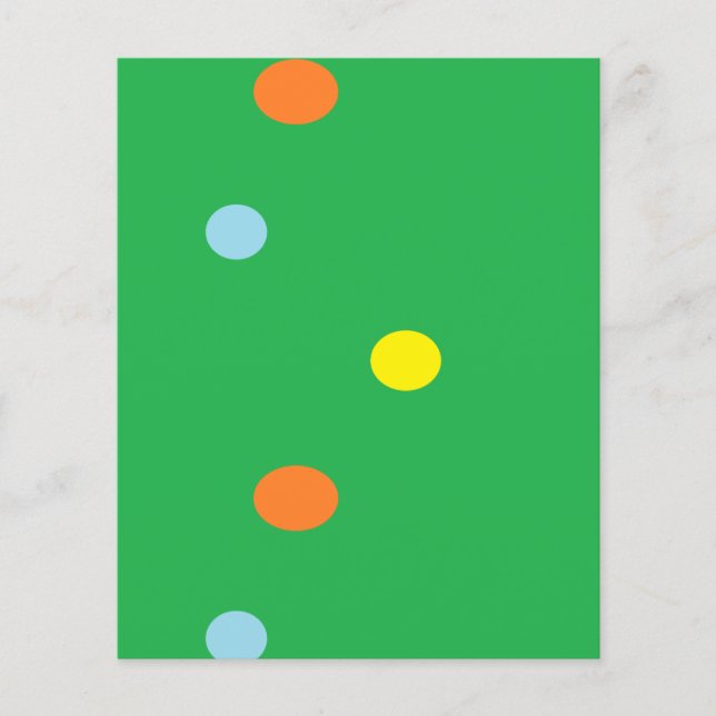 Cercles multicolores sur vert (Devant)