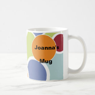 Cercles personnalisés de tasse de café les rétr
