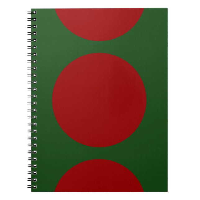 Cercles rouges sur Carnet vert (Devant)