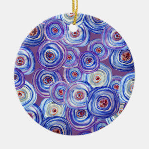 Cercles violets ornement décoratif