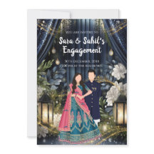 Cérémonie de la bague invitation invitation Fiança