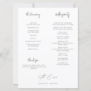 Cérémonie de Mariage infographique Verdure minimal