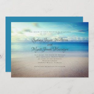 Cérémonie de mariage maritime Serene Invitation Mo