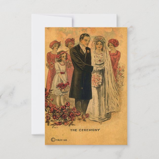 Cérémonie de mariage vintage (Devant)