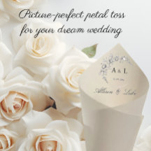 Cérémonie de monographie du cône de pétale mariage