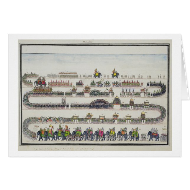 Cérémonie de Muharram, Faizabad, 1772 'du Gentil (Devant horizontal)