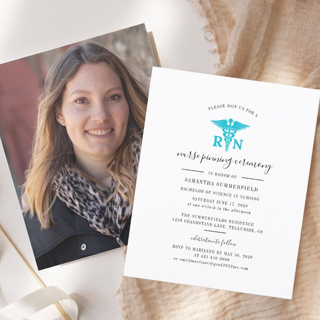 Cérémonie de remise des diplômes de soins infirmie (Graduation Nurse Pinning Ceremony 2025 Invitation)