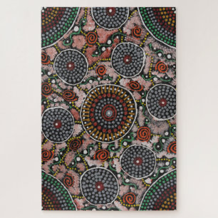 Cérémonie des femmes et peinture de corps Puzzle p