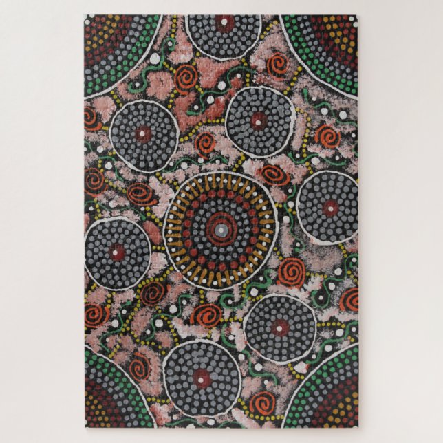 Cérémonie des femmes et peinture de corps Puzzle p (Vertical)