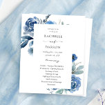 Cérémonie des Mariages de la Flore Bleu et Bleu Bu<br><div class="desc">** LE PAPIER SATIN EST PAPIER MINCE. METTEZ À NIVEAU LE PAPIER POUR UN PAPIER PLUS ÉPAISSE. A UNE OPTION POUR ENVELOPPES. *** Économisez de l'argent sur les invitations officielles avec cette petite invitation qui a une option pour les enveloppes. Préparez vos invités pour le dîner de répétition extraordinaire avec...</div>