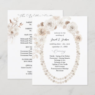 Cérémonie des Mariages floraux blancs et des perle
